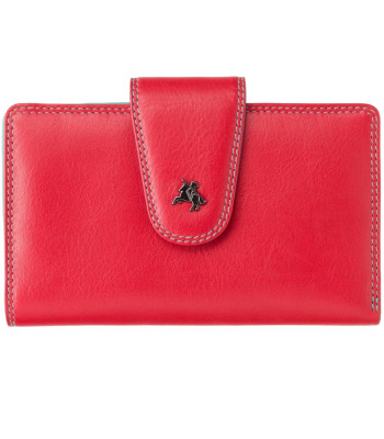 Кошелек женский кожаный VISCONTI SP30 Ylang c RFID Red/Multi