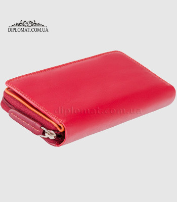 Кошелек женский кожаный VISCONTI RB55 Honolulu c RFID Red/Multi