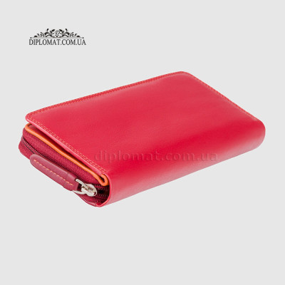 Кошелек женский кожаный VISCONTI RB55 Honolulu c RFID  Red/Multi Красный Мультиколор