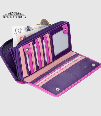 Кошелек женский кожаный VISCONTI RB55 Honolulu c RFID Berry Multi