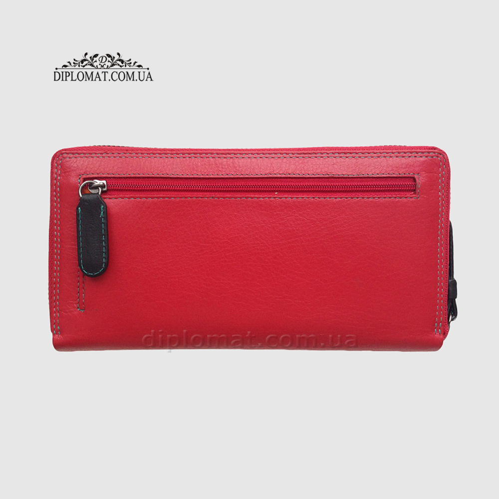 Кошелек женский на молнии VISCONTI SP33 Iris c RFID  Red/Multi Красный Мультиколор