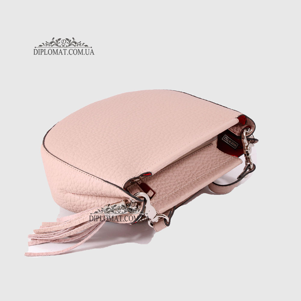 Сумка Женская Кожаная EMANUELA FERRETTI 1903  PINK floater Красный/Розовый
