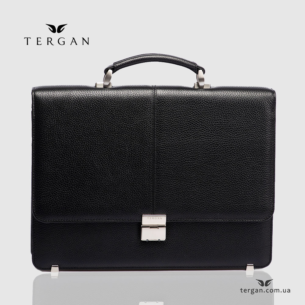 Мужской кожаный портфель на одно отделение TERGAN 21452 С кодовым замком
