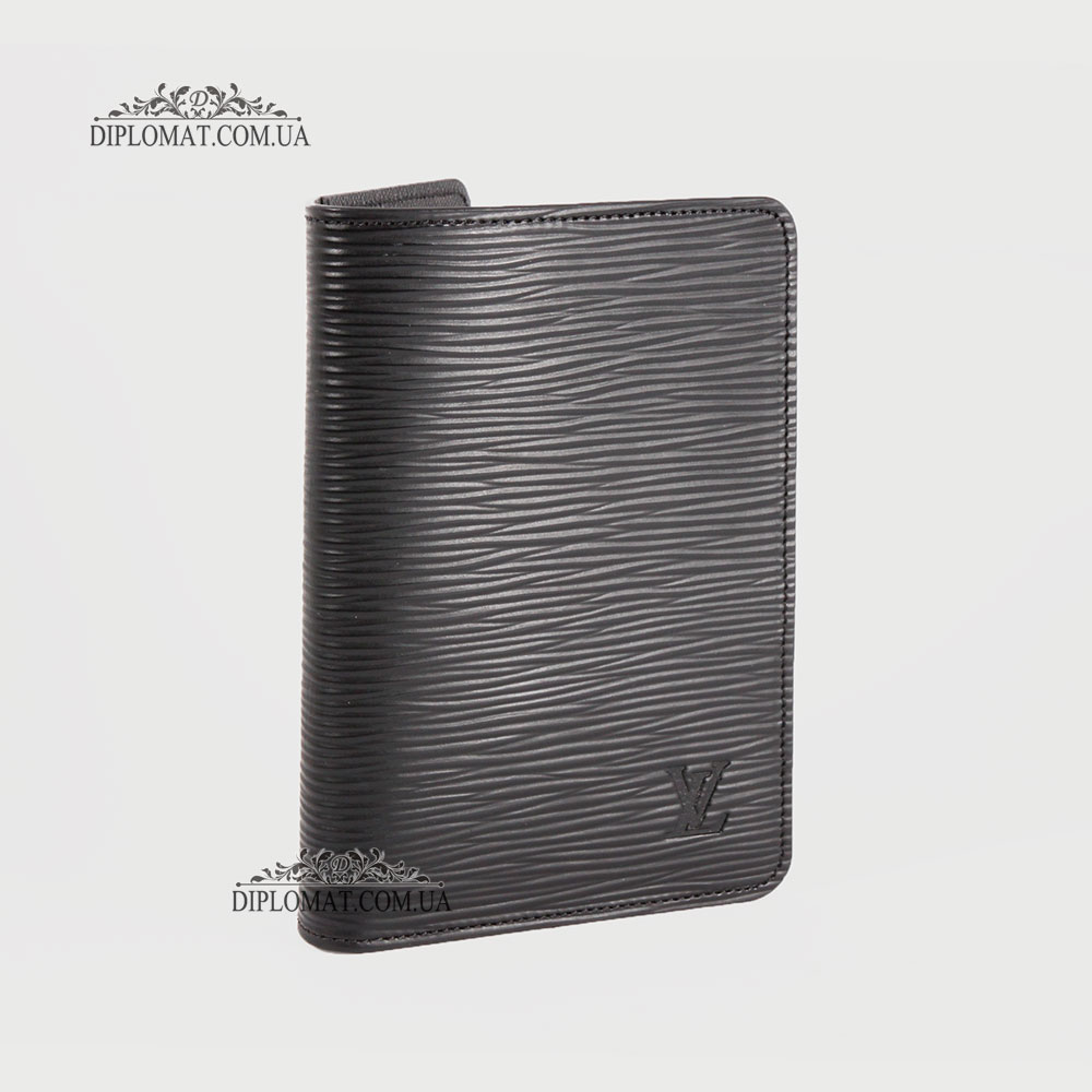 Обложка для паспорта LOUIS VUITTON 9  EPI BLACK
