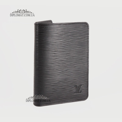 Обложка для паспорта LOUIS VUITTON 9  EPI BLACK