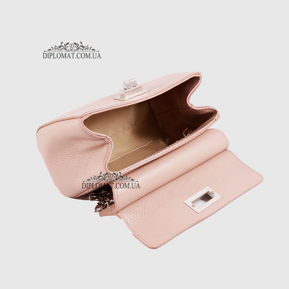 Сумка кросс боди EMANUELA FERRETTI 85307 Silver  NUDE FLOATER Пудра