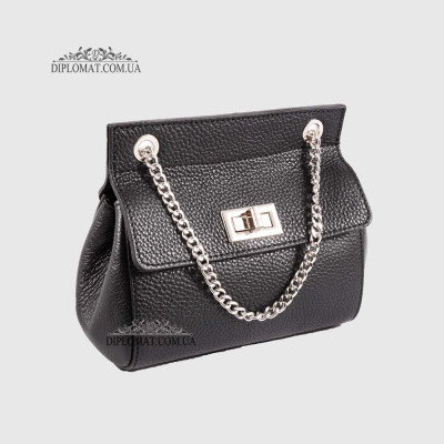 Сумка кросс боди EMANUELA FERRETTI 85307 Silver  BLACK floater Черный