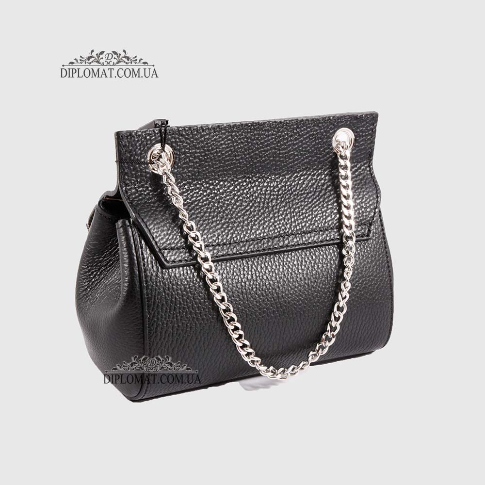 Сумка кросс боди EMANUELA FERRETTI 85307 Silver  BLACK floater Черный