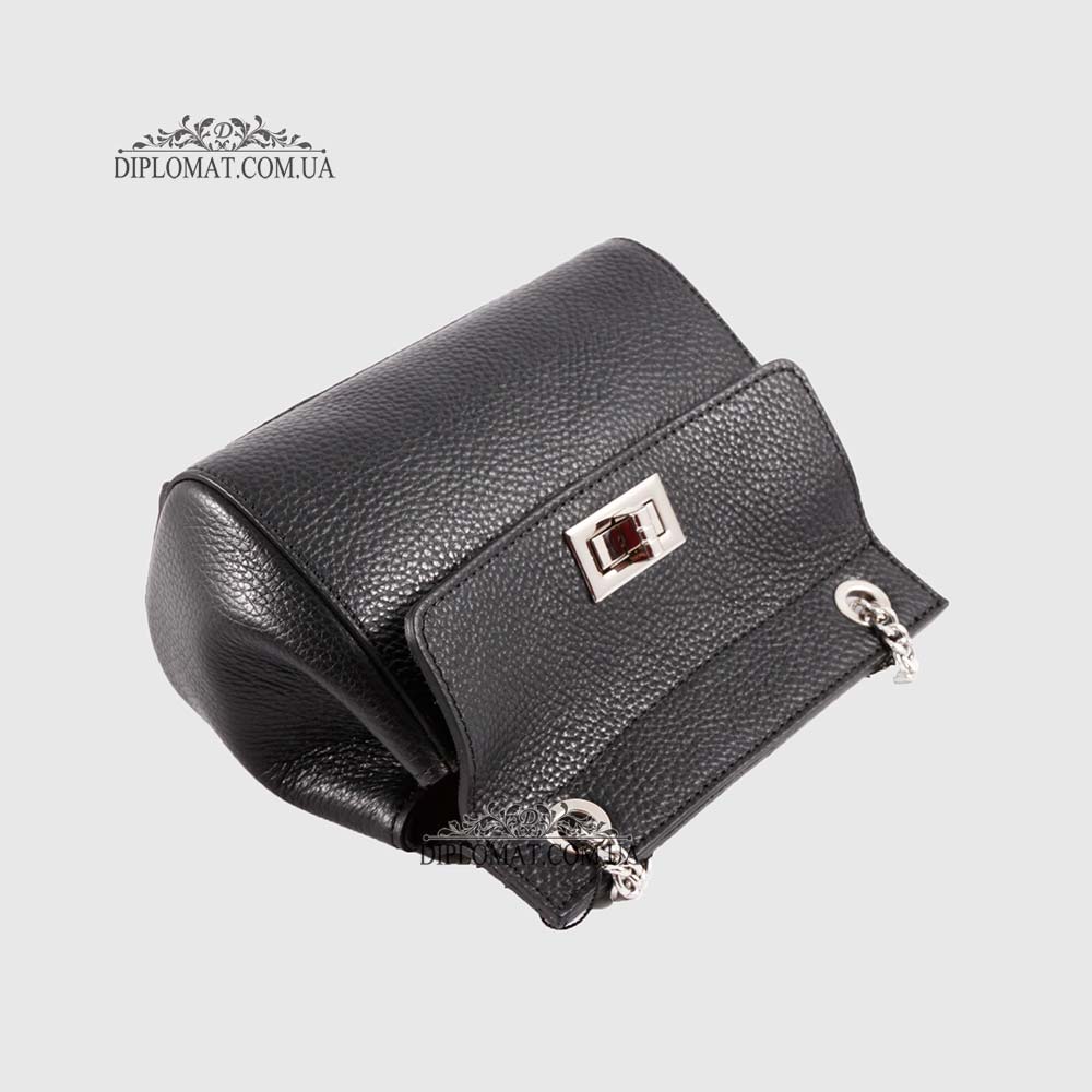 Сумка кросс боди EMANUELA FERRETTI 85307 Silver  BLACK floater Черный