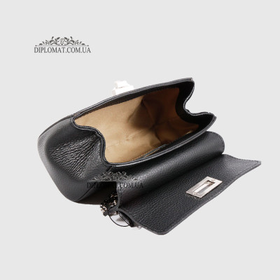 Сумка кросс боди EMANUELA FERRETTI 85307 Silver  BLACK floater Черный