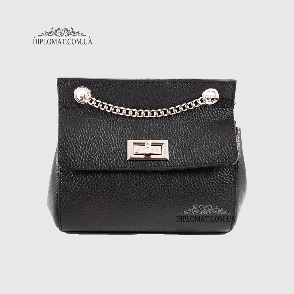 Сумка кросс боди EMANUELA FERRETTI 85307 Silver  BLACK floater Черный