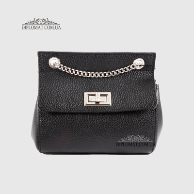 Сумка кросс боди EMANUELA FERRETTI 85307 Silver  BLACK floater Черный