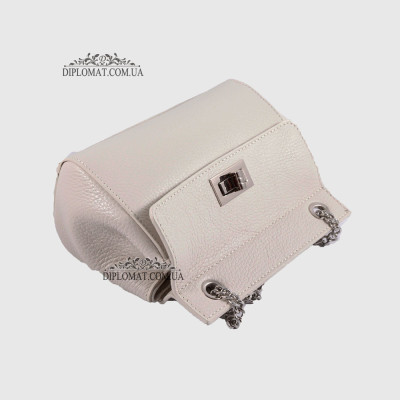 Сумка кросс боди EMANUELA FERRETTI 85307 Silver  WHITE floater Белый/Бежевый