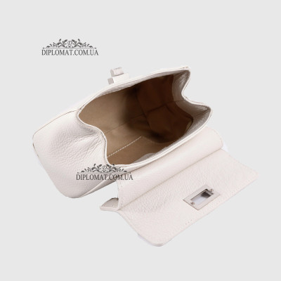 Сумка кросс боди EMANUELA FERRETTI 85307 Silver  WHITE floater Белый/Бежевый