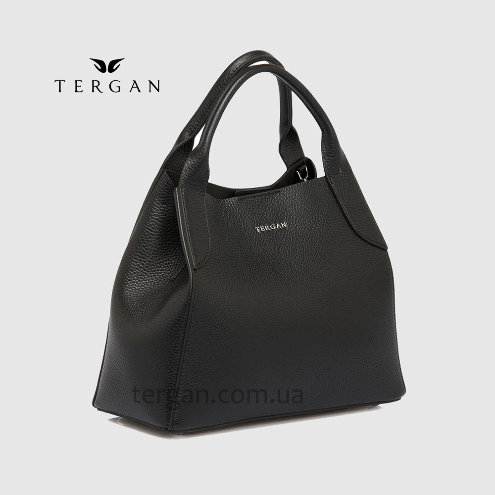 Сумка Женская Кожаная TERGAN 79493  SIYAH FLOATER Черный