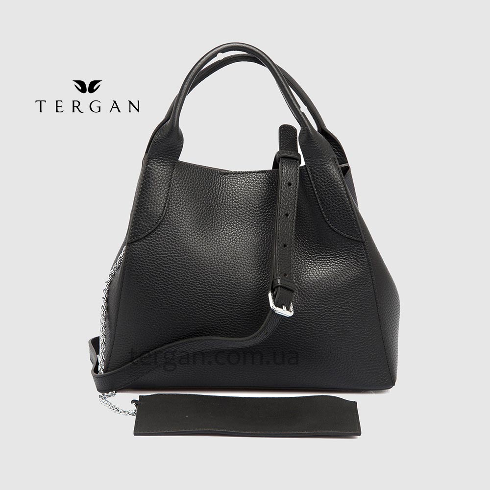 Сумка Женская Кожаная TERGAN 79493  SIYAH FLOATER Черный