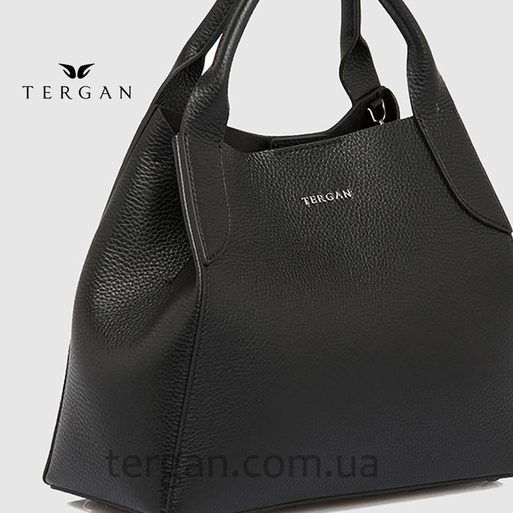 Сумка Женская Кожаная TERGAN 79493  SIYAH FLOATER Черный