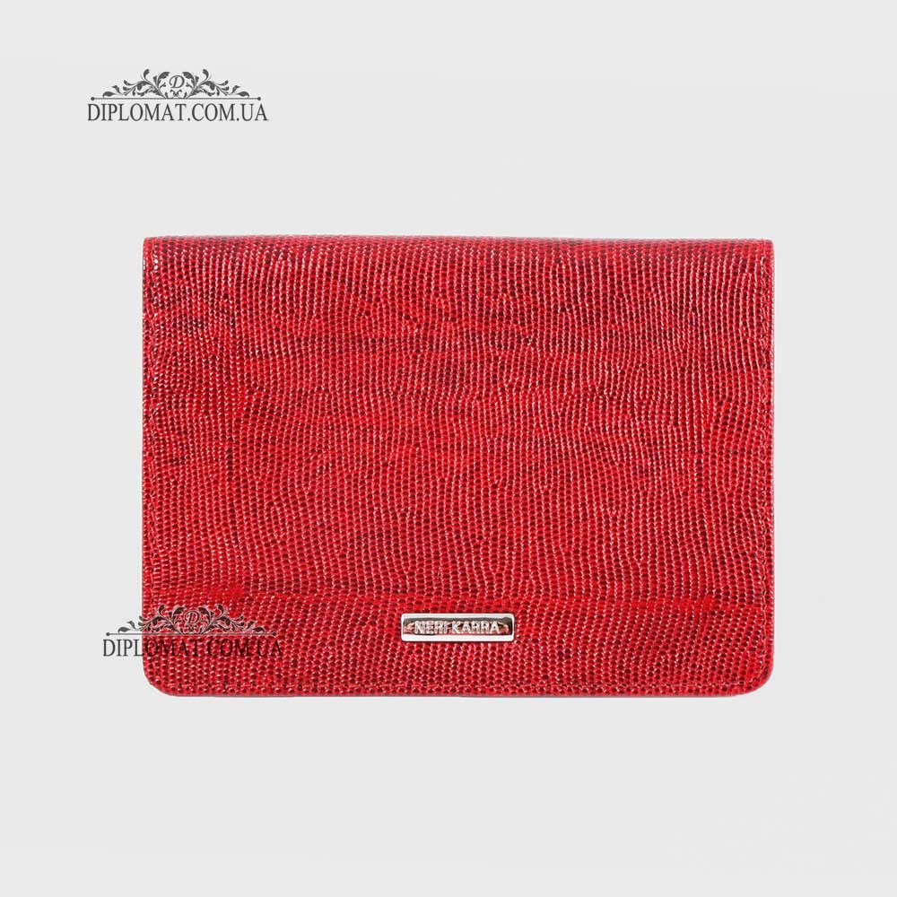 Обложка для паспорта NERI KARRA 0107  1-42.50 Красный/Розовый