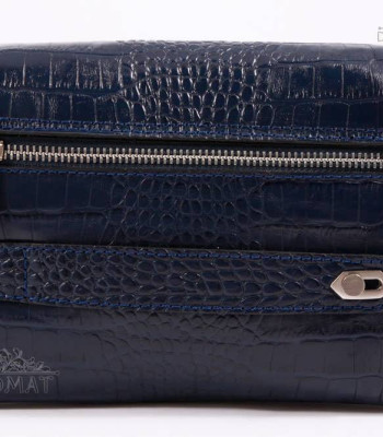 Клатч мужской KARYA 0604 Кожаная58 D.BLUE CROCO