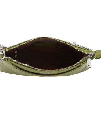 Сумка-Клатч Женская TERGAN 79149 Кожаная с короткой и длиной ручуойACIK YESIL FLOATER