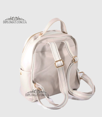 Рюкзак женский EMANUELA FERRETTI 6925 BEJ smooth