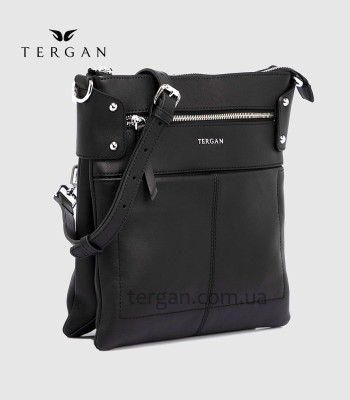 Сумка Женская TERGAN 79643w Кожаная Через плечоSIYAH ARSEL Черный