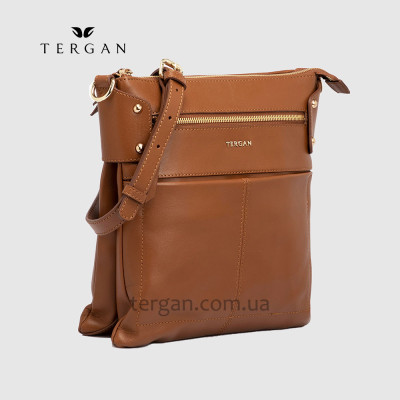 Сумка Женская TERGAN 79643w Кожаная Через плечо TABA ARSEL Светло-коричневый