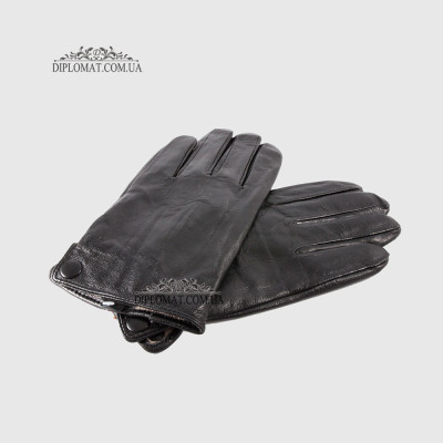 Перчатки мужские NUMBER one no.1 Кожаные с Шерстяной трикотажной подкладкой Черные  LAMB BLACK Размер 11 Черный
