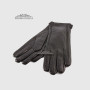 Перчатки женские VOGUE GLOVES K230 Кожаные Подкладка флис ЧерныеLAMB BLACK Размер 8,5
