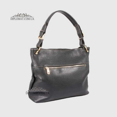 Сумка Женская На плечо Кожаная BELLINI Brolio 8696  BLACK floater Черный