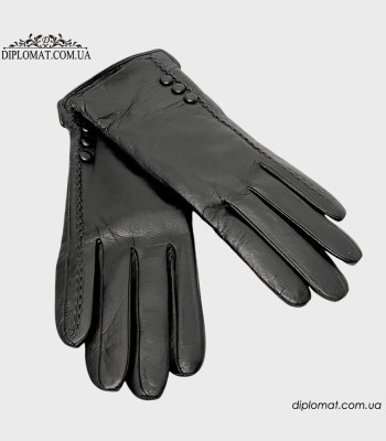 Перчатки женские кожаные BALISA 8215 Черные LAMB BLACK Размеры  6,5 - 8,5