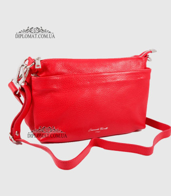 Сумка Женская EMANUELA FERRETTI 85147 Кожаная Средняя Через плечо RED floater