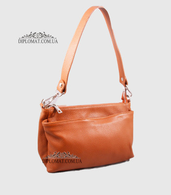 Сумка Женская EMANUELA FERRETTI 85147 Кожаная Средняя Через плечо MUSTARD floater
