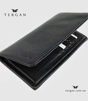 Портмоне для документов и денег TERGAN 1631 Кожаное С отделением для телефона SIYAH LATIGO