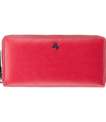Кошелек женский на молнии VISCONTI SP79 Violet c RFID Red/Multi