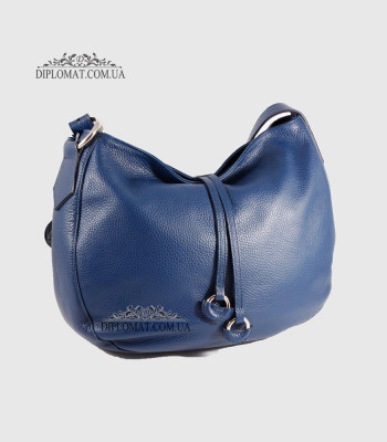 Сумка На плечо Женская  Кожаная Средняя BELLINI Cetina V0042 NAVY BLUE floater