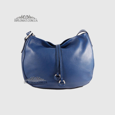Сумка На плечо Женская  Кожаная Средняя BELLINI Cetina V0042  NAVY BLUE floater Синий