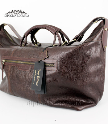 Дорожная сумка кожаная, черная TONY BELLUCCI T-5111-886 BROWN Коричневый