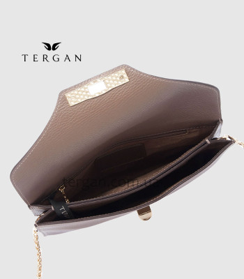 Клатч женский TERGAN 79475 Конвертом Кожаный На цепочкеKUM FLOATER