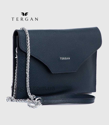 Клатч женский TERGAN 79475 Конвертом Кожаный На цепочкеLACIVERT FLOATER Т.Синий