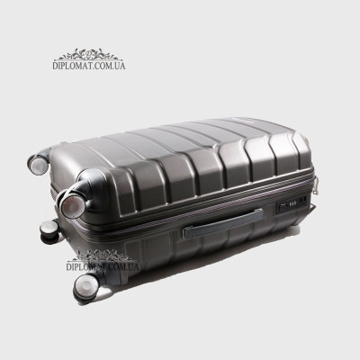 Чемодан поликарбонат на колесах GUARD 010603 Calanthe D.GREY / Серый  Размер L ( 25 x 65 x 41cm 3,41 кг)