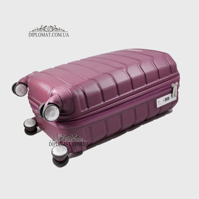 Чемодан с поликарбоната на колесах GUARD 010603 Calanthe BORDO Бордовый  Размер M  ( 21 x 50 x 33 cm 2,47 кг)