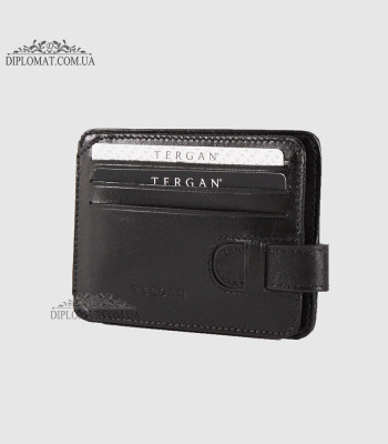 Картхолдер TERGAN 1533 из натуральной кожиSIYAH RUSTIC Черный