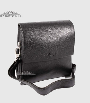 Сумка мужская KARYA 0542 Кожаная45 Black