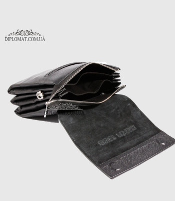 Сумка мужская KARYA 0542 Кожаная45 Black