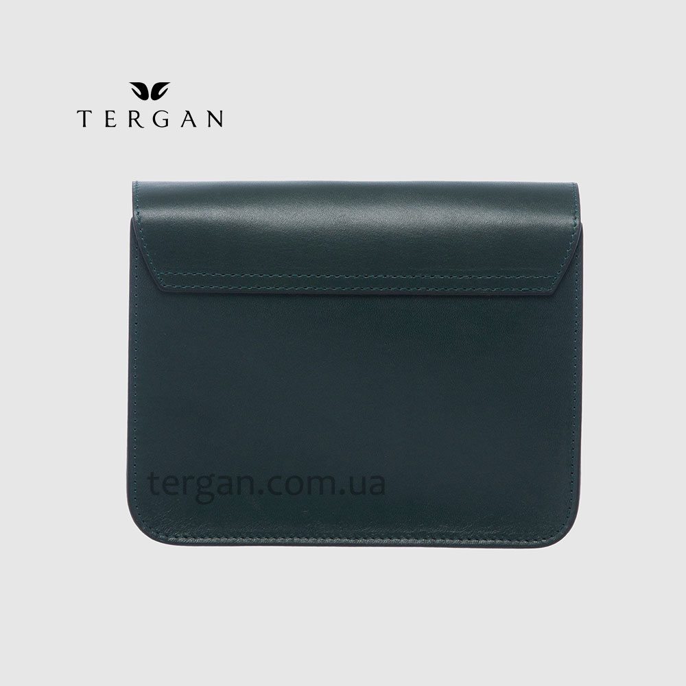 Сумка Женская TERGAN 78972 кожаная на цепочке на плечо YESIL ANALIN Зеленый
