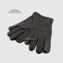 Перчатки мужские MFK Gloves M234 Кожа оленя Три декоративные строчки Подкладка флис ЧерныеDEER BLACK Размер 9