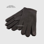 Перчатки мужские MFK Gloves M234 Кожа оленя Три декоративные строчки Подкладка флис ЧерныеDEER BLACK Размер 10,5
