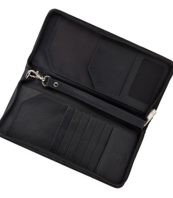 Кошелек дорожный на молнии VISCONTI 1157 Black