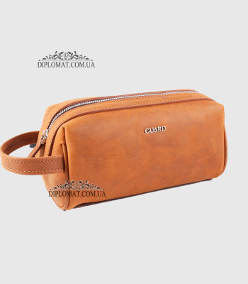Несессер кожаный Дорожная мужская косметичка GUARD 1792 TABA FLOATER